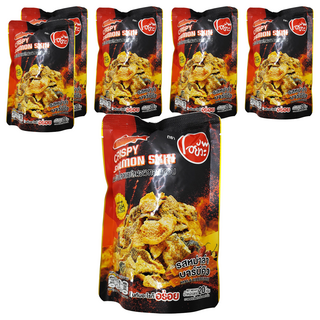 O-Yua 炸魚皮 麻辣燒烤風味, 20g, 6包