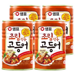 Sempio 膳府 辣燉鯖魚罐頭, 400g, 4罐