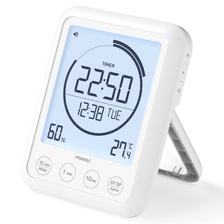 mooas Timer-ring 視覺多功能時鐘計時器, 1個, 白色系
