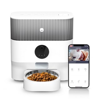 헤이홈 IoT 카메라 스마트 펫 자동급식기, 1개, 혼합색상, 5L