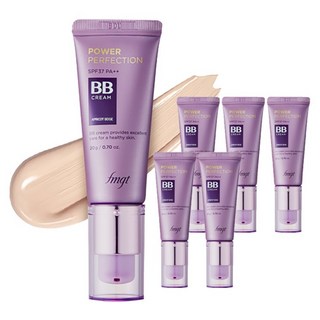 THE FACE SHOP 菲詩小舖 fmgt完美能量BB霜 SPF37 PA++, V201 Apricot Beige, 20g, 6條