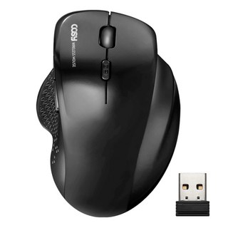 코시 세미 버티컬 무선 마우스, M3469WL, 블랙