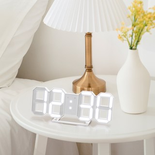 COSY 3D LED數位時鐘, 白色
