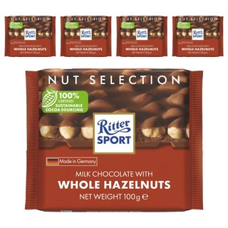 Ritter Sport 榛果巧克力, 100g, 5包