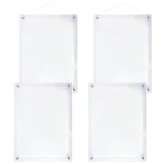 W.I.P 台灣聯合文具 A4吊掛式證件相框架 直/橫皆可使用, 透明色, 4個