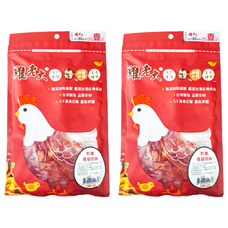 雞老大 軟嫩雞腿肉絲 無添加防腐劑 嚴選台灣在地食材 台灣製造, 雞肉, 90g, 2包