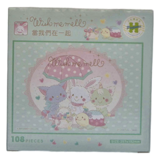 HUNDRED PICTURES 百耘圖 Wish me mell 許願兔 當我們在一起 拼圖 108片 尺寸: 257x182mm, 1盒