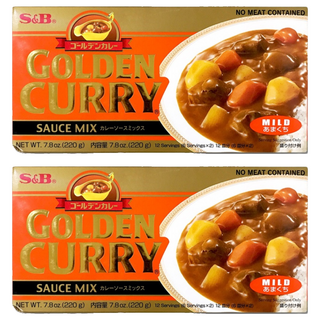 S&B 愛思必 金牌咖哩塊 甜味, 220g, 2盒