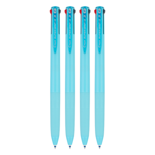 PILOT 百樂 超級G 3色筆 BKSG30FLB, 淺藍色, 4支