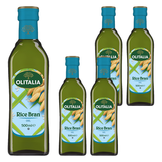 OLITALIA 奧利塔 玄米油, 含γ-穀維素 提供天然營養, 富含膳食纖維 植物固醇成分, 油質穩定 耐高溫 低油煙, 500ml, 5瓶