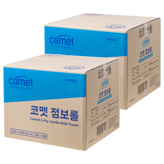 코멧 2겹 점보롤 300m, 2개, 16롤