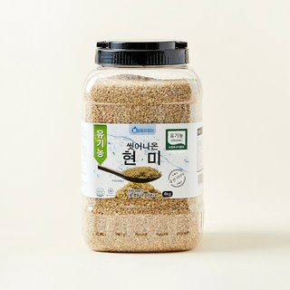 유기농 씻어나온 현미, 4kg, 1통
