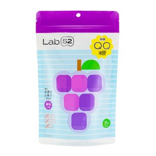 Lab52 齒妍堂 無糖QQ糖, 葡萄, 87.5g, 1包