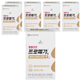 Chong Kun Dang 鍾根堂 rTG Omega-3雙效魚油軟膠囊, 60顆, 6盒