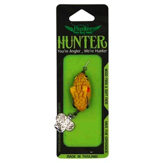 HUNTER V5 蛇頭 雷蛙 軟蛙 手工 雷蛙 一口蛙 雷強 路亞 天然乳膠 泰國餌 呆呆, 黃綠色, 7g, 1個