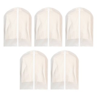 咪咪購物 透明衣服防塵套 防塵 衣物收納, 60 x 80cm, 5入, 1組