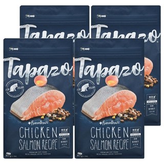 Tapazo 成幼貓用 凍乾雙饗宴 低敏配方乾糧, 鮭魚, 907g, 4袋