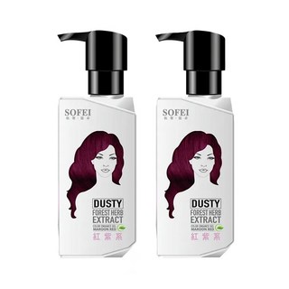 SOFEI 舒妃 型色家 植萃添加染髮補色露 紅紫系 200ml 2瓶