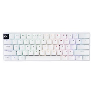 logitech G 羅技G PRO X 職業機械式 60% 電競鍵盤, G Pro X, 白色, 觸感軸