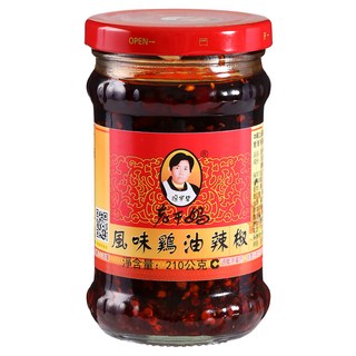 老干媽 風味雞油辣椒, 210g, 1罐