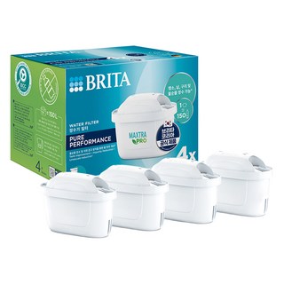 브리타 정수기 필터 막스트라 프로 퓨어 퍼포먼스 4입, 1세트