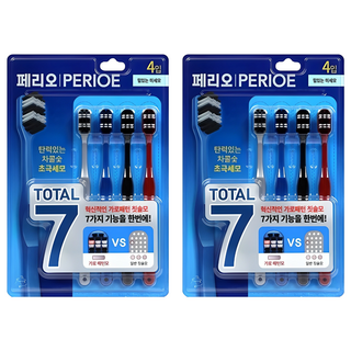 페리오 토탈7 칫솔, 4개입, 2개
