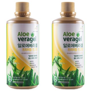 Hi!Aloe 芒果風味蘆薈汁, 1kg, 2個