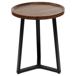 FAmILyLIFE 生活 木冶山居 Carmel三軸圓形茶几 直徑50 x 60cm 3.4kg, 胡桃木