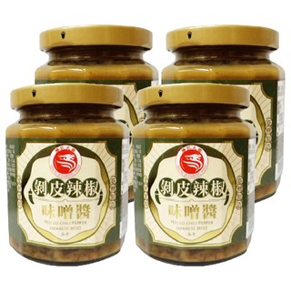 勝記大榮 剝皮辣椒味噌醬, 240g, 4罐