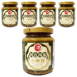勝記大榮 剝皮辣椒味噌醬, 240g, 5罐