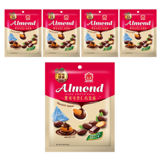 義美 杏仁巧克球 黑可可, 117g, 5包