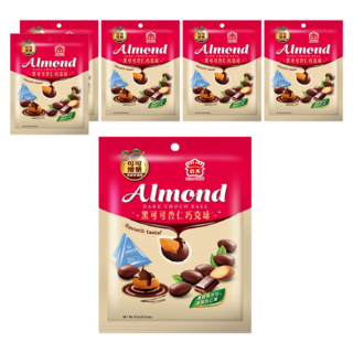 義美 杏仁巧克球 黑可可, 117g, 6包