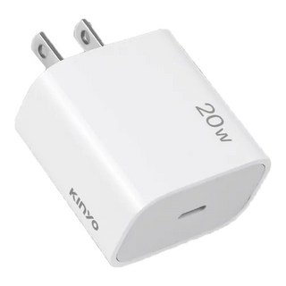 Kinyo PD單孔充電器20W 58 x 43 x 28mm 45g, PDCB-001, 1個