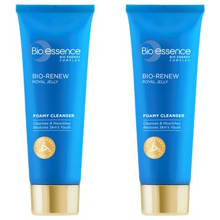 Bio essence 碧歐斯 全效賦活蜂王漿柔滑潔面霜 深層清潔毛孔 長效保濕滋養, 100g, 2條