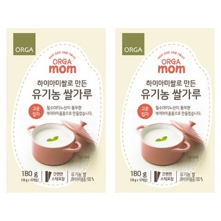올가맘 하이아미쌀로 만든 유기농 쌀가루 고운입자, 2개, 180g