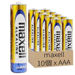 maxell 鹼錳柱型電池 LR03(GD) AAA 1.5V, 10個裝, 1組