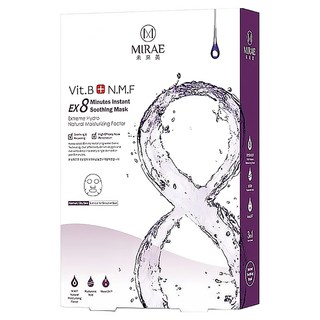 MIRAE 未來美 台灣公司貨 EX8分鐘極速舒緩面膜, 5片, 1盒