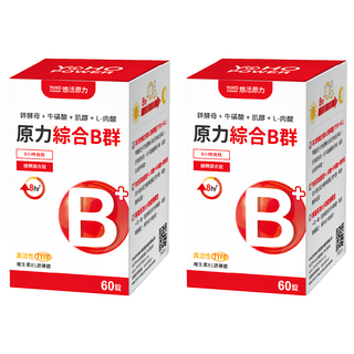 悠活原力 原力綜合維生素B群緩釋膜衣錠, 60錠, 945mg, 2罐