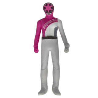 BANDAI 爆上戰隊 英雄軟膠系列 粉戰士, 1個