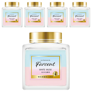 farcent 花仙子 香水 室內香氛膏, 純淨白麝香, 150g, 5罐