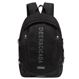 FROMHEAVEN 粗獷蘇格蘭威士忌日常背包 H858, 黑色