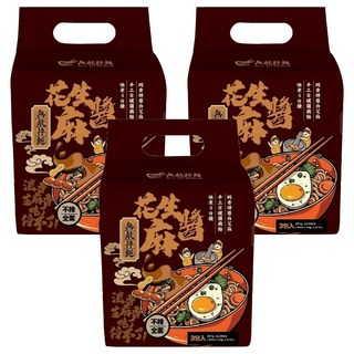 無敵拌麵 花生麻醬 手工日曬麵, 9包