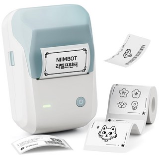 님봇 감열식 라벨프린터 B1 + 50x30 라벨지 1P, 블루, 1개