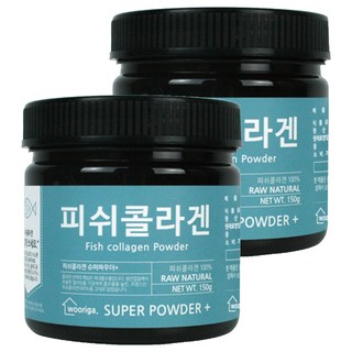 우리가스토리 프랑스산 피쉬콜라겐 가루, 2개, 150g