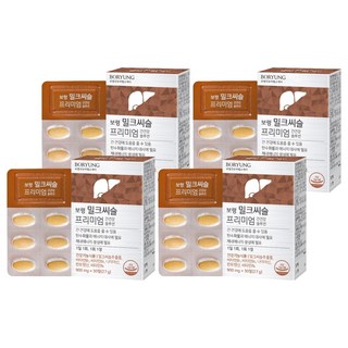 보령 밀크씨슬 프리미엄 간건강 솔루션, 30정, 4개