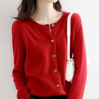 Elso 女款 9色 圓領針織開襟衫