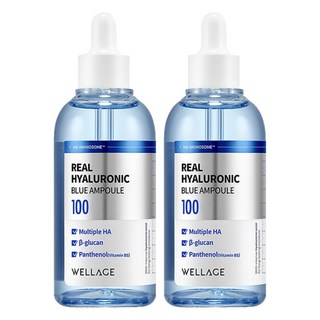 웰라쥬 리얼 히알루로닉 블루 앰플, 100ml, 2개