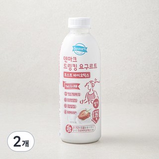 덴마크 드링킹 요구르트 포스트 바이오틱스 딸기, 750ml, 1개입, 2개