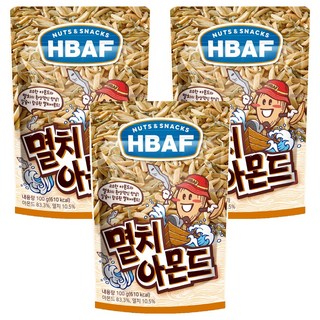 HBAF 杏仁小魚乾, 100g, 3個