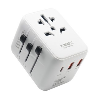 MAX STAR 太星電工 氮化鎵PD20W旅行用插座 3USB, 1個